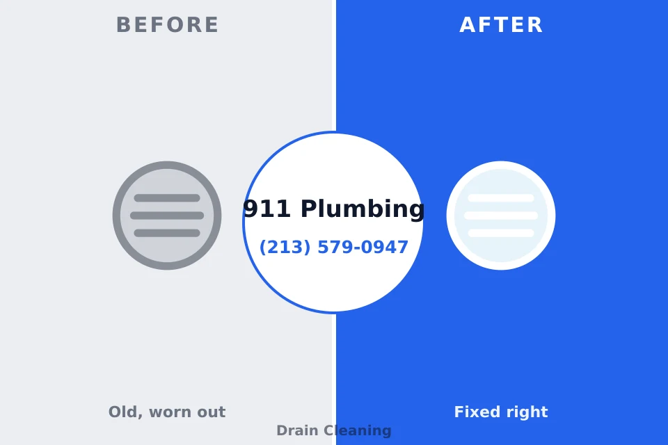Before and after: plumbing repair Leisure Village East, NJ